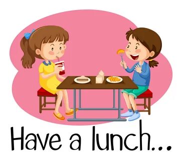 Download the Girls Having Lunch at Cafeteria 303665 royalty-free Vector fro...