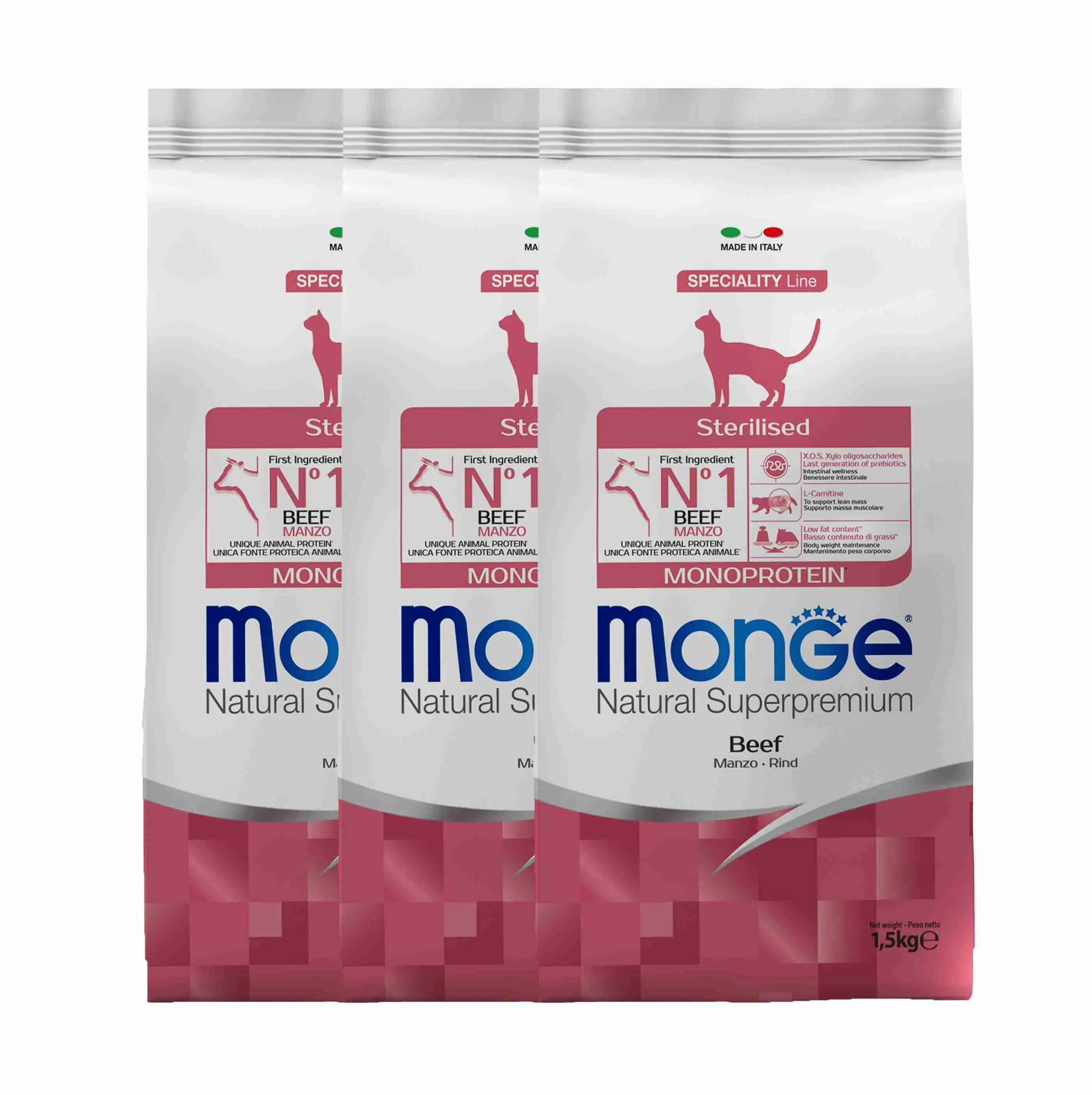 Monge Cat Monoprotein Sterilised Beef корм для стерилизованных кошек с говядиной 1,5 кг. Monge Cat Speciality line Monoprotein для котят говядина. Сухой корм для кошек Monge Monoprotein Sterilised. Monge PFB Cat Monoprotein Sterilised корм для стерилизованных кошек с уткой 10 кг. Monge cat корм для стерилизованных кошек