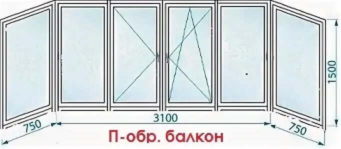Размеры балконных рам
