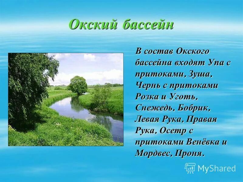 Притоки упы