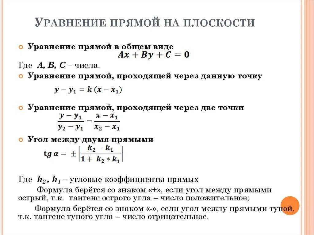 Картинки СОСТАВЛЕНИЕ УРАВНЕНИЯ ПРЯМОЙ