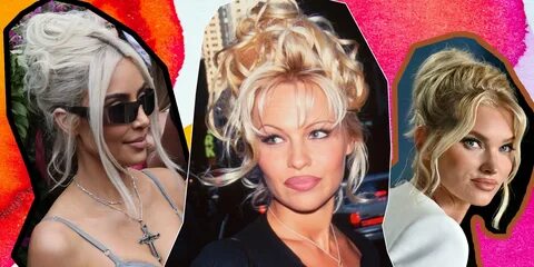 Pamela anderson messy bun