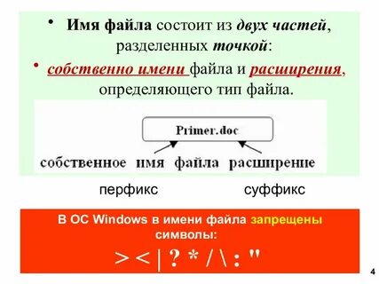 Полное имя файла состоит из