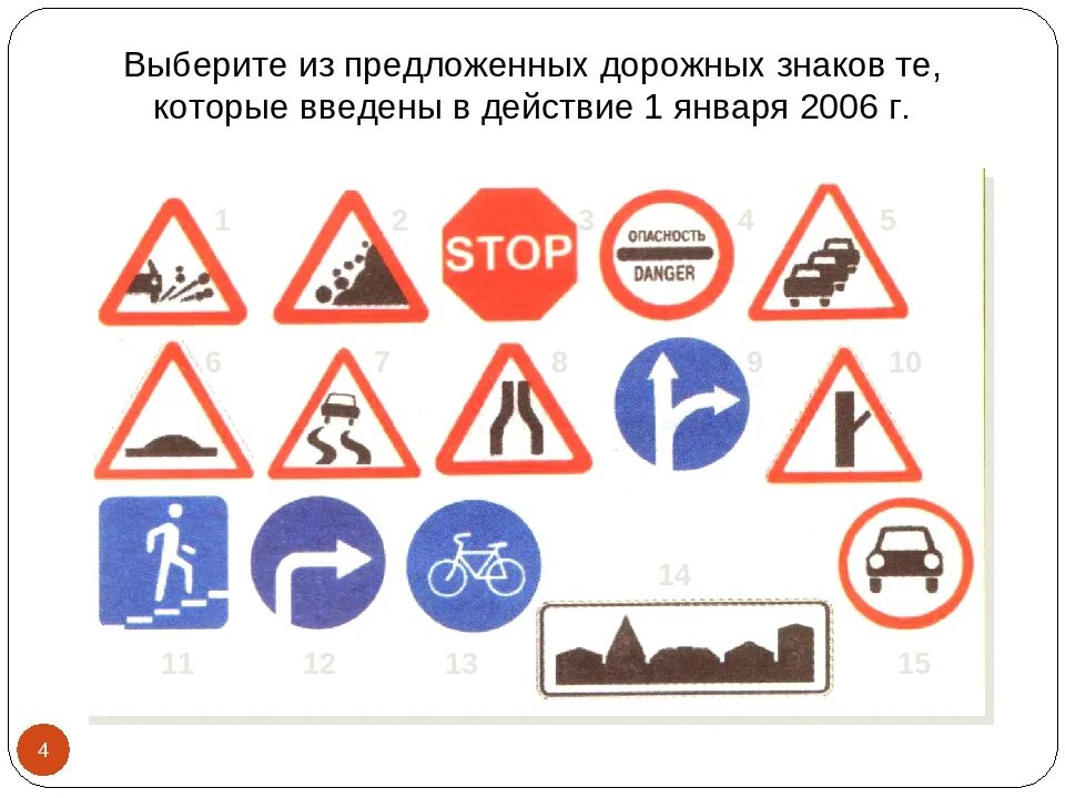 Пдд дорожные знаки билет