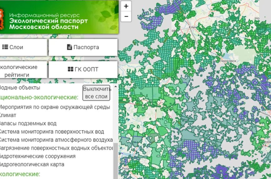 Водные объекты Подмосковья.