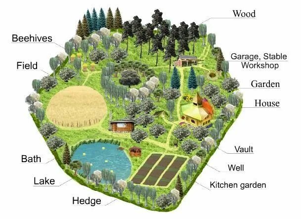 Pin by Ivan Ivanov on сад Farm plans, Homestead layout, Permaculture design