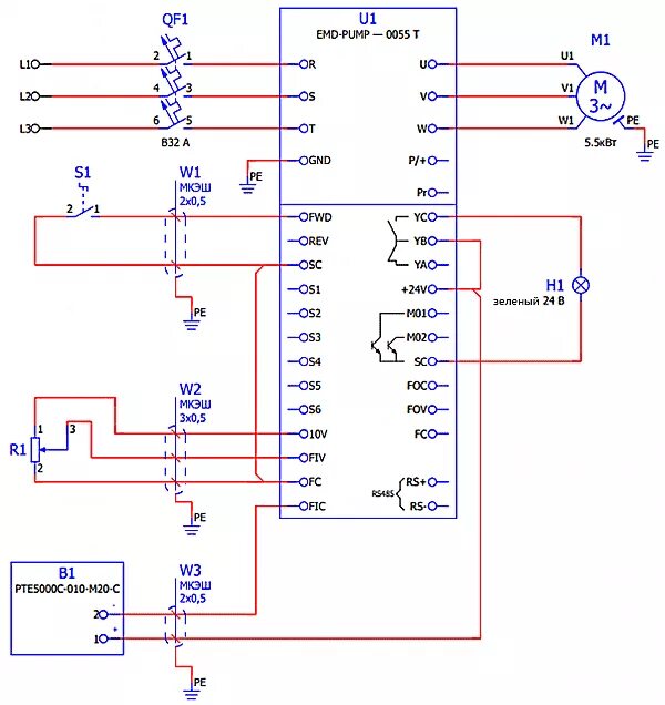 Rexroth vfc3610 схема подключения проводов Bosch Rexroth VFC5610 2K20 380/480 B (3 фазы) 315/368 Техобслуживание заменяемых