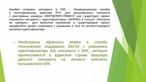Непредвиденная ошибка в интеграционном адаптере