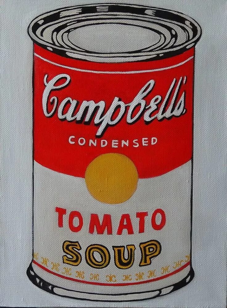 Soup cans. Банка томатного супа Энди Уорхол. Банка Кэмпбелл Энди Уорхол. Банка супа Кэмпбелл Энди Уорхол картина. Энди Уорхол банка супа Кэмпбелл 1962.