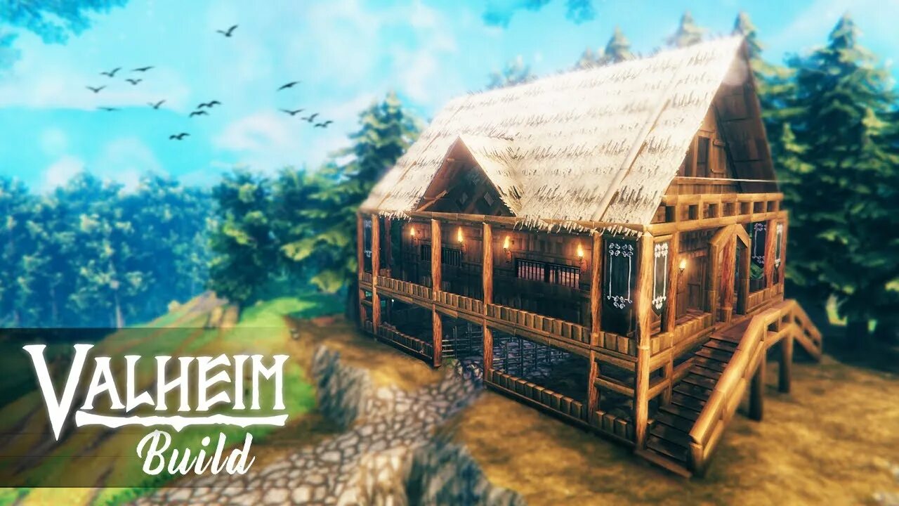 ПОСТРОИЛ ПЕРВЫЙ ДОМ!ЭТО КОРОБКА А НЕ ДОМ!VALHEIM - YouTube