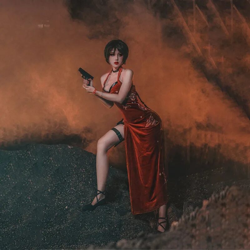 Cosplay wong. Ада Вонг Cosplay. Ада Вонг косплей. Ada Wong косплей. Ада Вонг в платье.