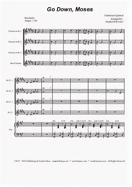 Go moses текст. Ноты go down Moses Louis Armstrong. Go down Moses Ноты для хора. Go down Moses Ноты для кларнета. Go down Moses Ноты для фортепиано.