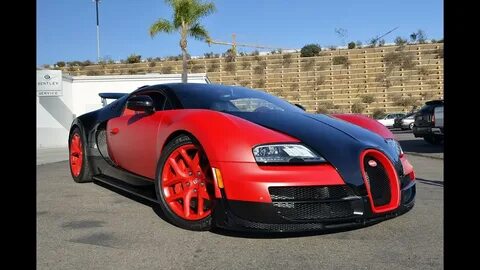 Красная bugatti