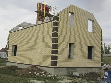 Облицевать газобетон кирпич