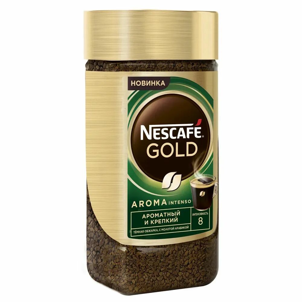 Кофе Нескафе Голд Арома Интенсо 85г. Нескафе Голд Арома 85г. Кофе Nescafe Gold Aroma ст/б 170гр. Nescafe intenso 170г Gold.