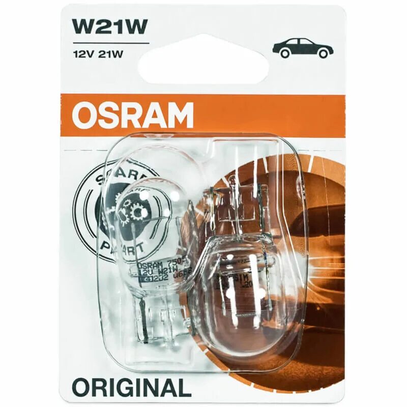 W21w 12v. Лампа Osram 7505 w21w. 7505 Osram лампа w21w 12v бесцокольная. 21w 7505 12v Osram. Осрам wy21w блистер 2 шт.