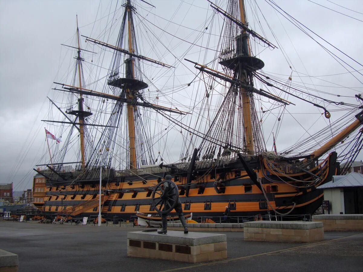 The HMS Victory: Admiral Nelson's gorgeous flagship.