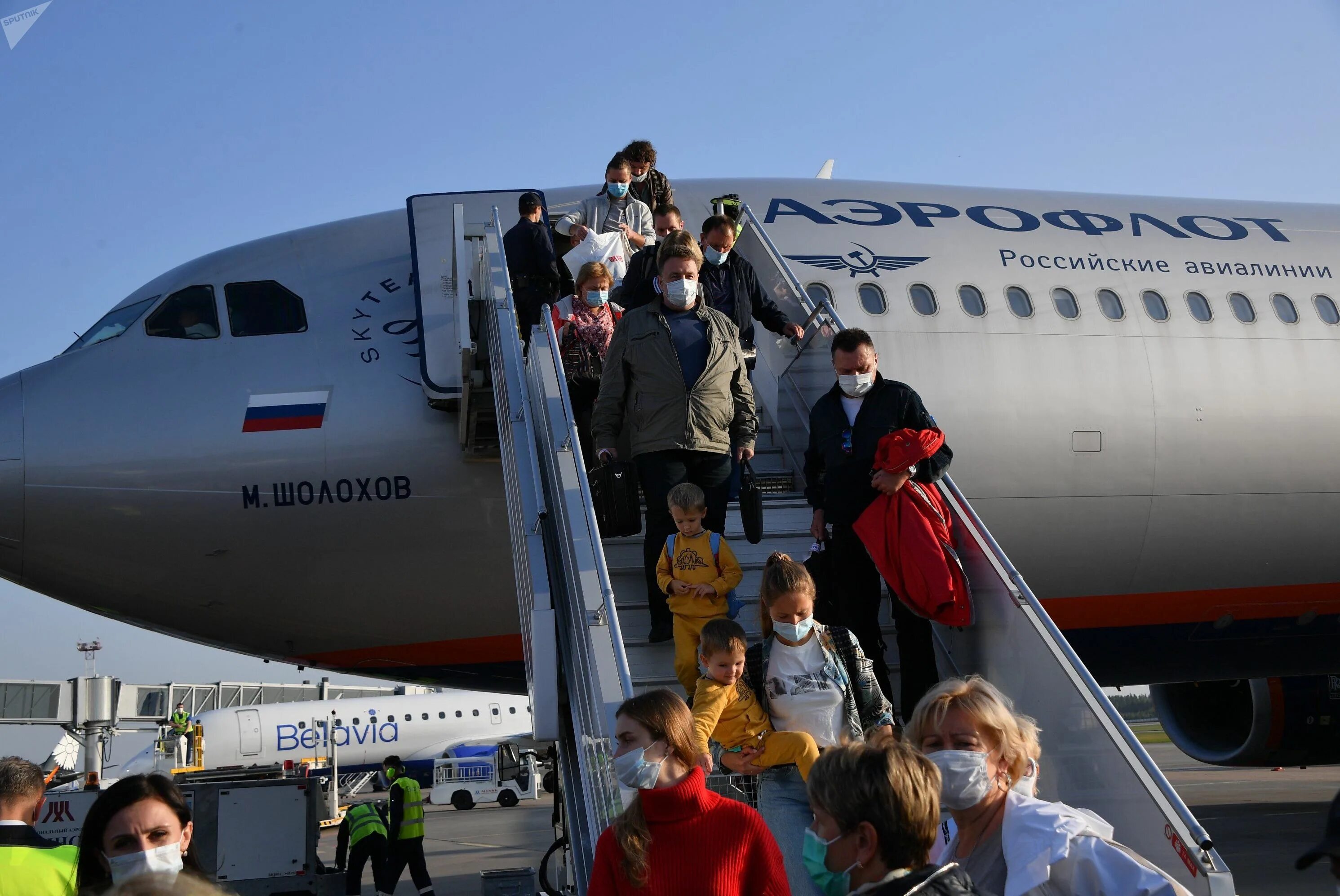 В минском аэропорту самолет