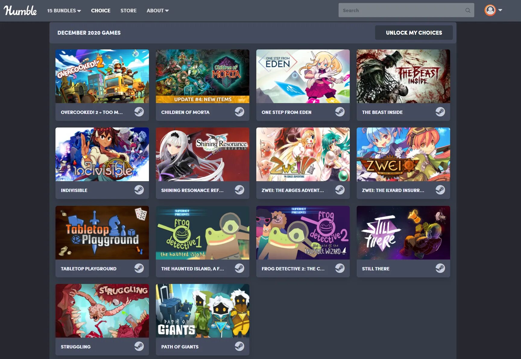 Humble bundle choice february 2025