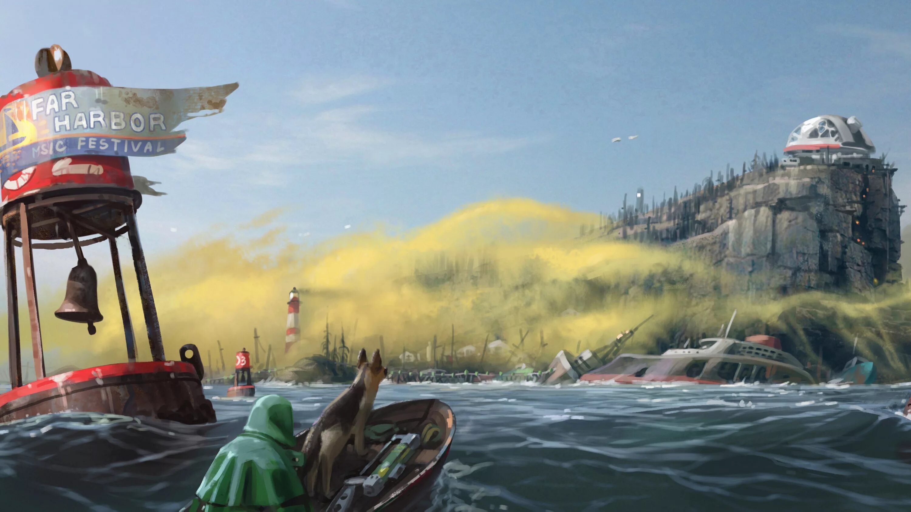 Фоллаут 4 far harbor. Fallout 4 far harbor арт. далекая гавань фоллаут 4. fallout 4 остров фар харбор.
