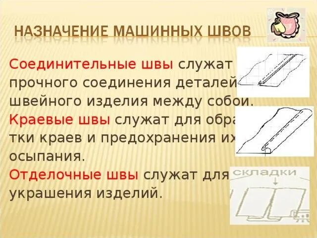 Выполнение ручной швейной операции