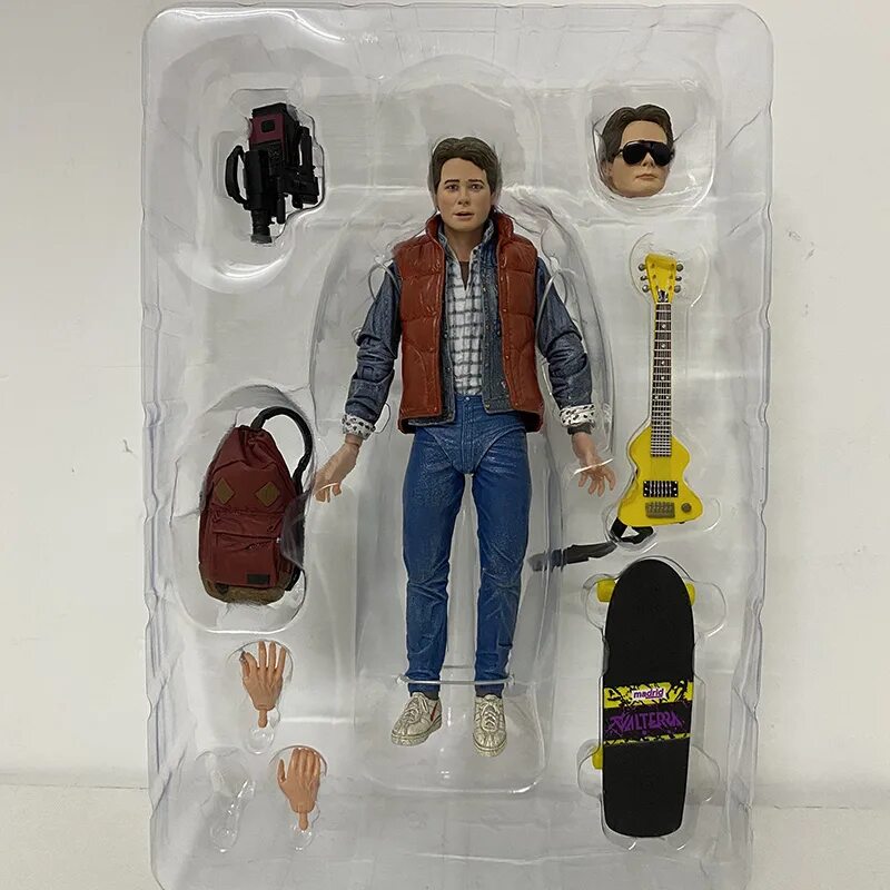 Марти Макфлай фигурка. Ultimate Marty MCFLY NECA. Марти Макфлай в будущем экшн фигурка. NECA back to the Future. Браун макфлай