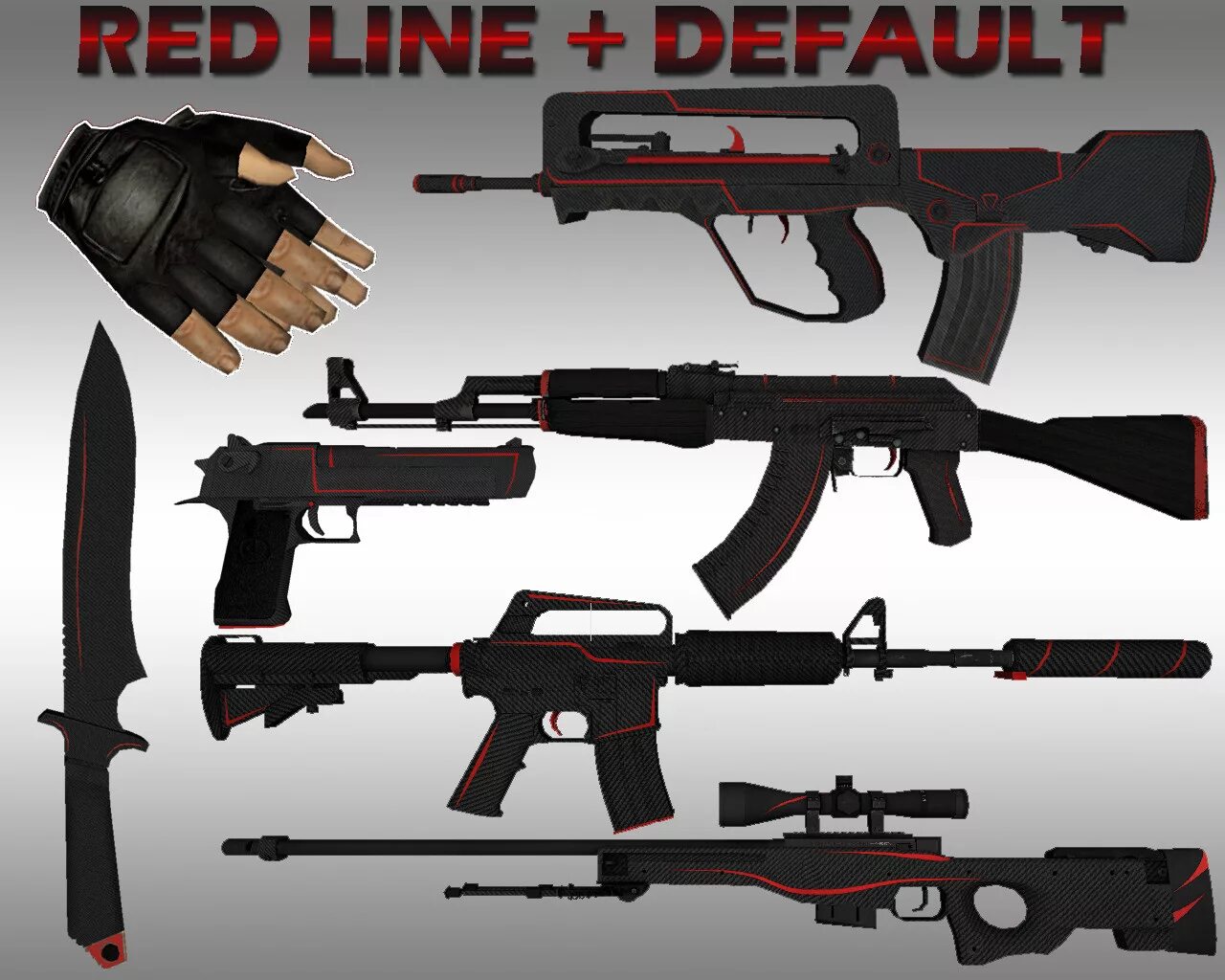 Пак оружия Red line красная линия КС 1.6. Пак оружий Redline CS 1.6. Красная линия скин в КС. Скин красная линия АК 47. Сборки скинов кс го