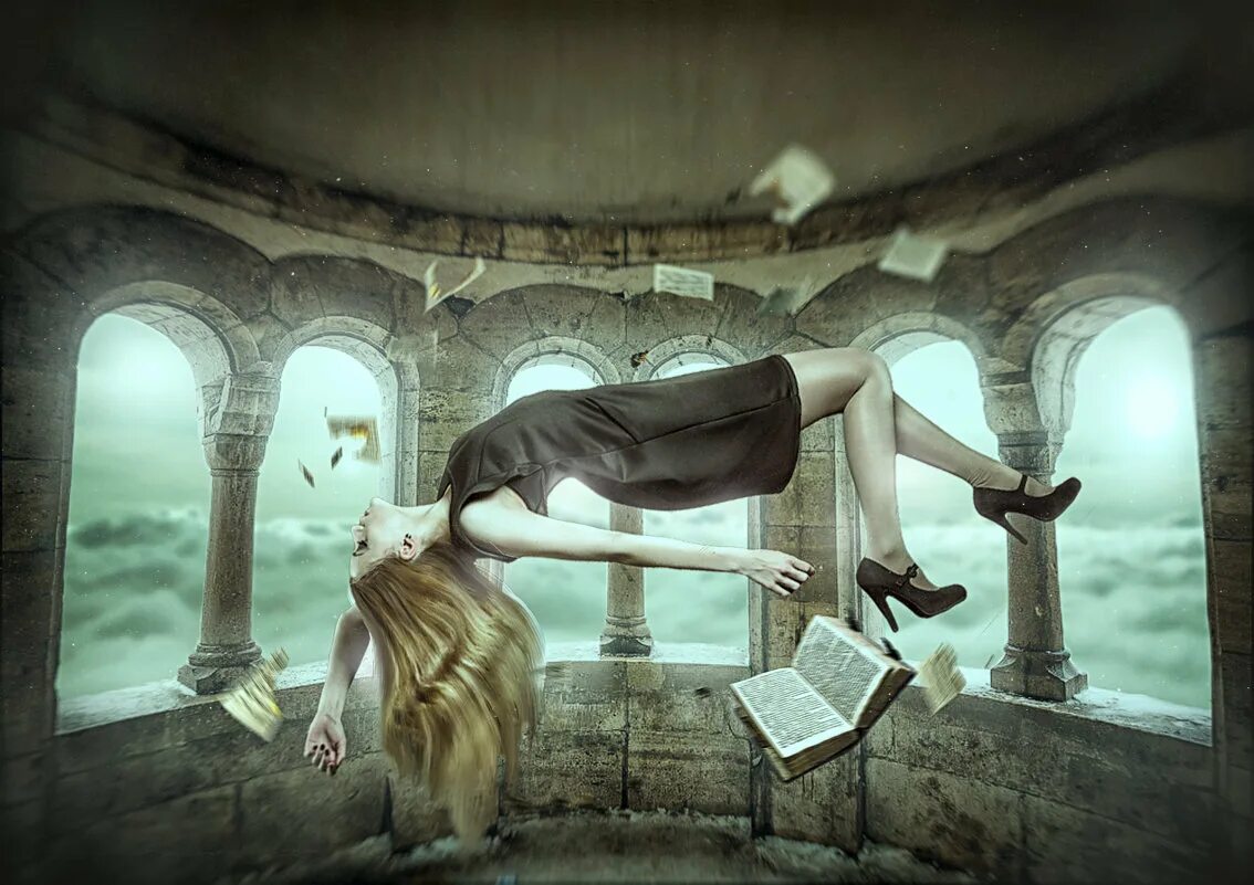 Здание в воздухе. Сюрреализм эстетика. Сон дом в воздухе. Уютная кровать. Сон дом в воздухе.