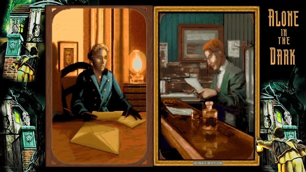 Alone in the dark 1992. Эдвард Карнби 1992. Alone in the Dark 1992 dos. Alone in the Dark серия игр 1992.