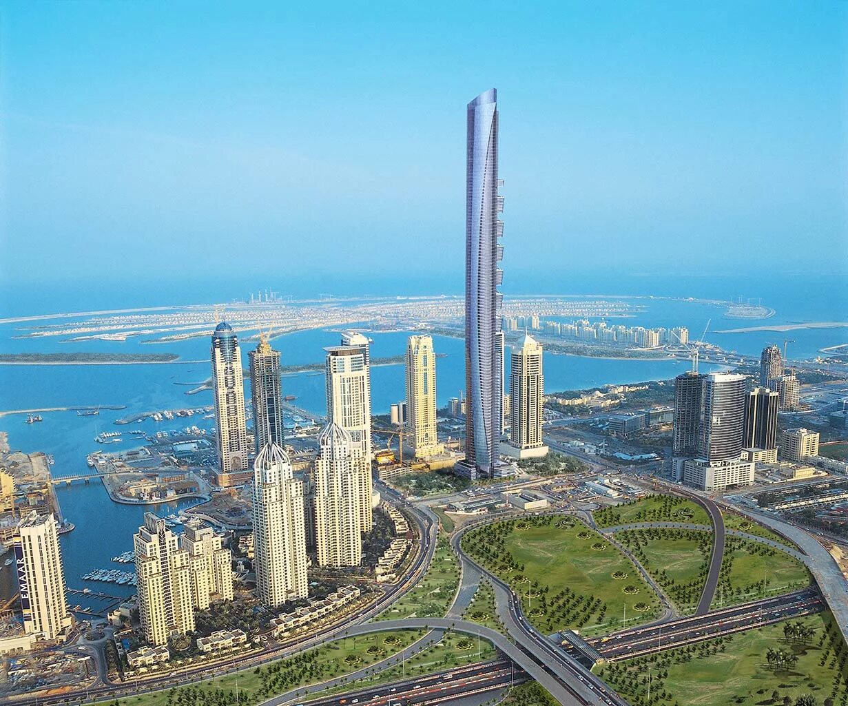 Самая высокая средний. Доха Конвеншен Сентер Тауэр. Pentominium Tower. Pentominium Tower Dubai. Дубай фото.