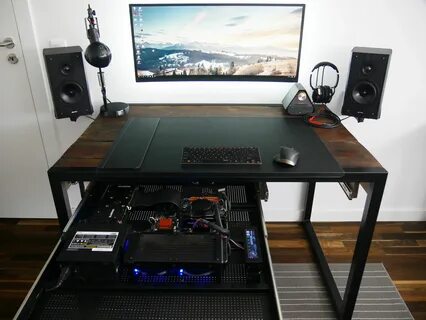 Simple Computer Desk, Computer Build, Pc Desk, Computer Setup, Desk Setup.....