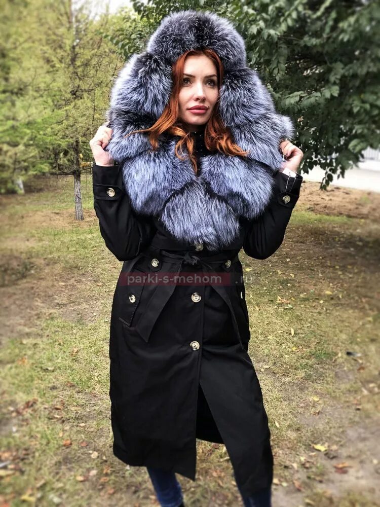 Зимний тренч женский с мехом. Меховая парка тренч келли. Парка 110 с мехом чернобурки. Тренч с мехом. Тренч с мехом зимний.
