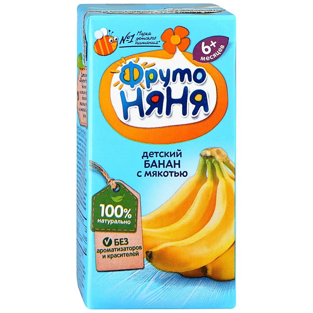 Фрутоняня банановый. Нектар "фрутоняня" банан с мякотью 0,2л. Сок фрутоняня банан. 5. Сок фрутоняня 0.