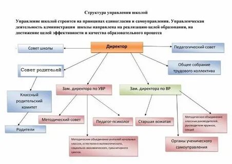 Электронная школа орган управления