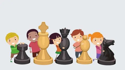 Cartoon Character Playing Chess Game 2710666 Vector Art at Vecteezy