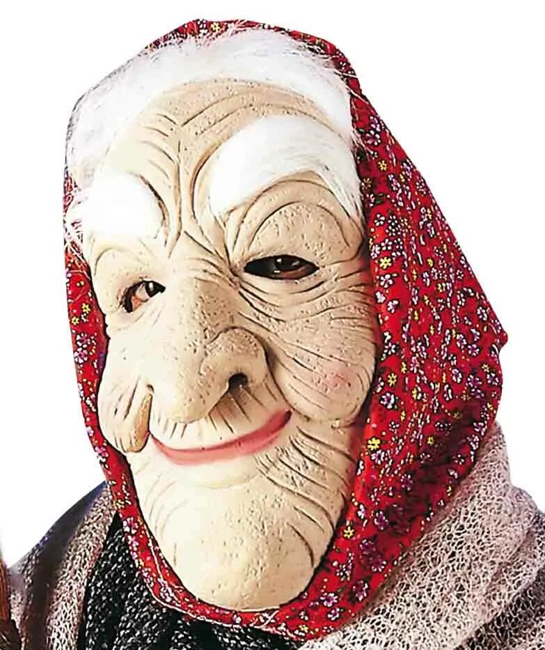 Маска карнавальная "баба Яга". Новогодняя маска бабы яги.