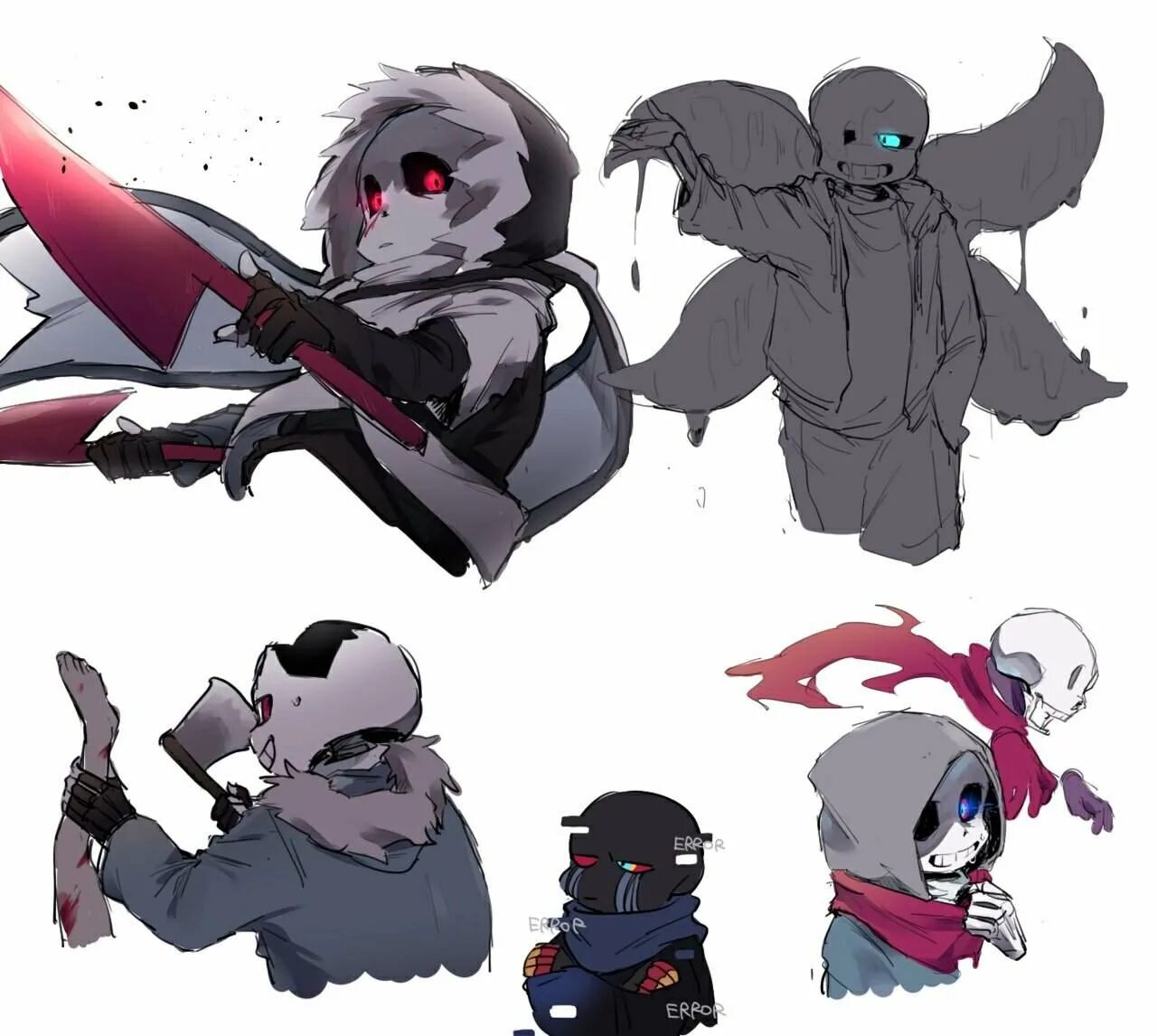 инк шипы андертейл. шип ау. шип ау. блу санс и ред санс. шип ау.