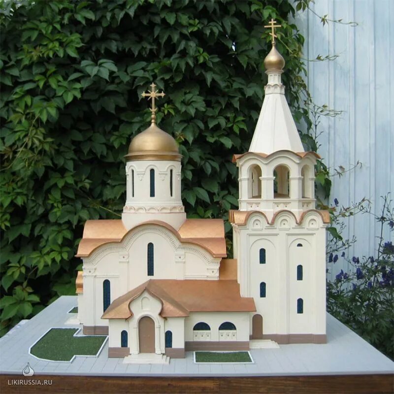 церковь из деревянных шпажек. 3d model church храмов москвы. храм во имя новомучеников и исповедников 3д модель. макеты деревянных церквей. деревянные макеты церквей и часовен.