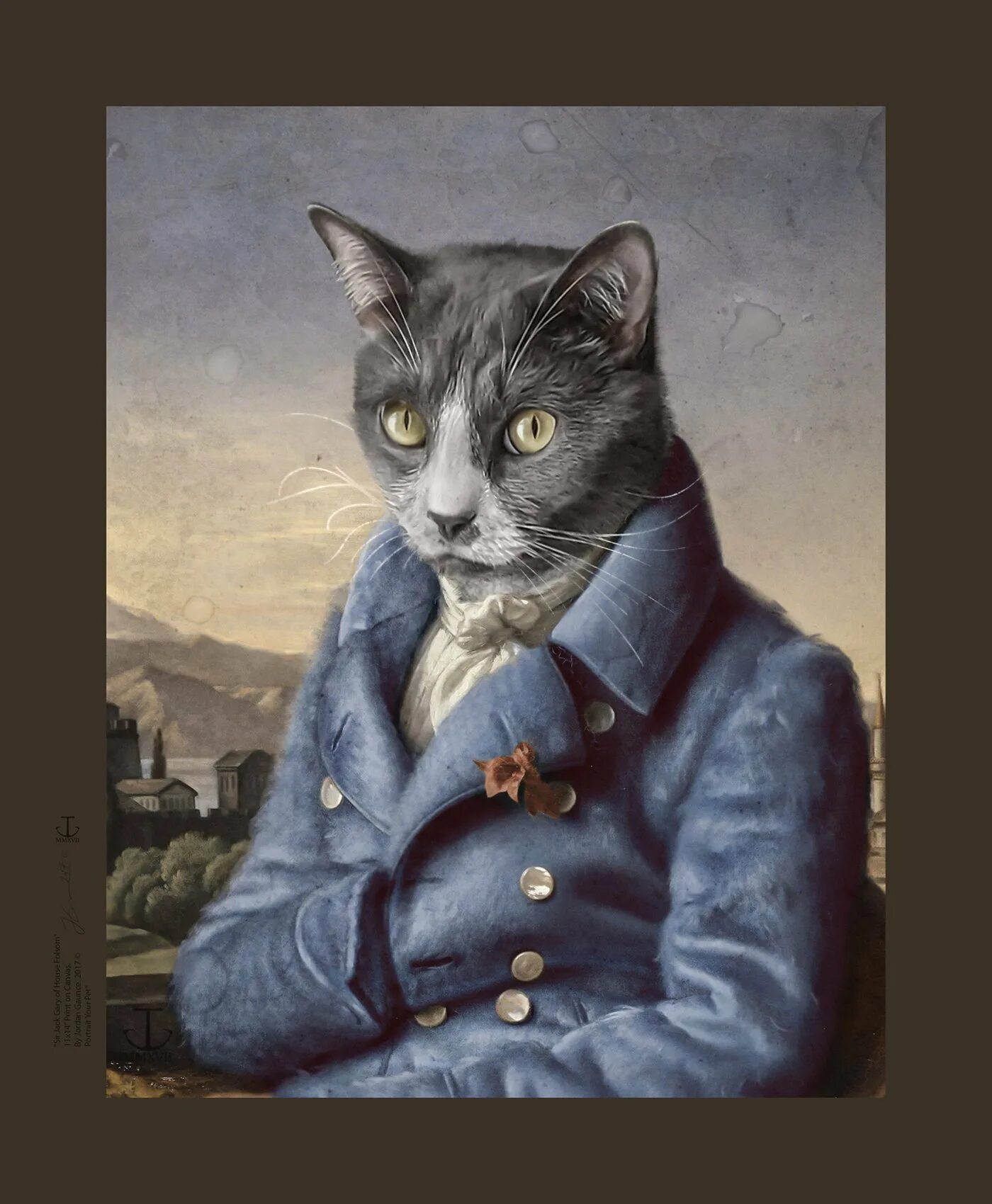 Кот в эрмитаже рисунок. Котик аристократ арт. коты в мундирах.