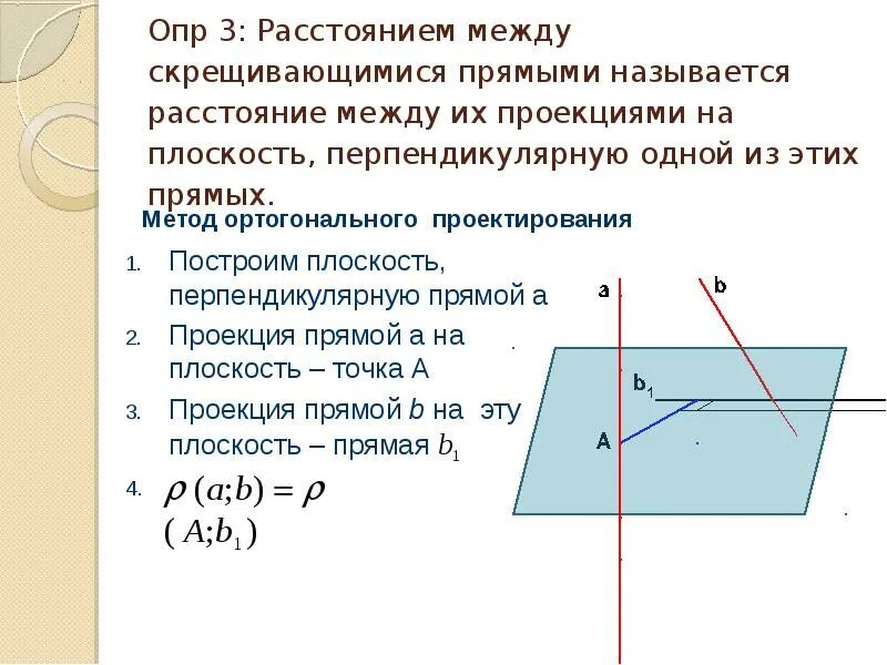 Определение между скрещивающимися прямыми. Определение между скрещивающимися прямыми