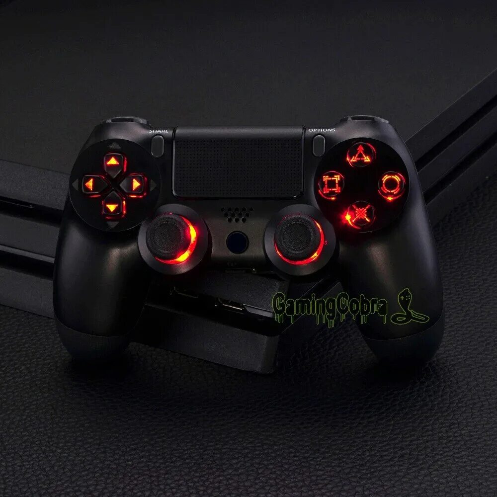 D Pad ps4. Геймпад ps5 с подсветкой. Ps4 Controller led Mod. Что такое d-Pad на пс4. Джойстик горит красным