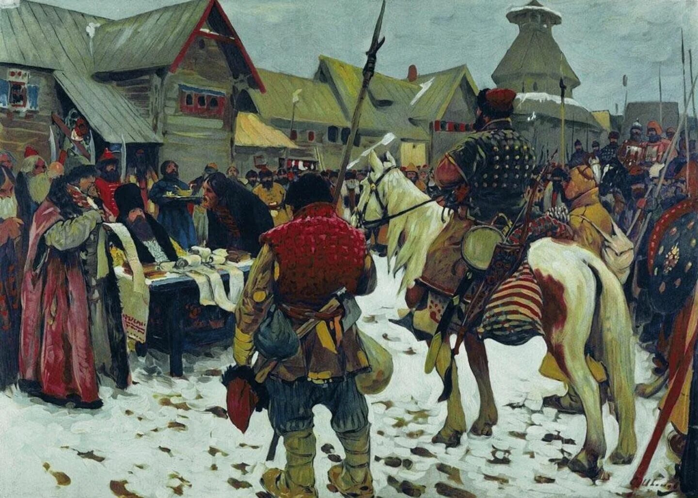 В период xiv xvii. Иванов сергей васильевич 1864-1910. смотр служилых людей. художник с. в. иванов. иванов смотр служилых людей. смотр служилых людей (xvi-xvii) художник с.в. иванов.