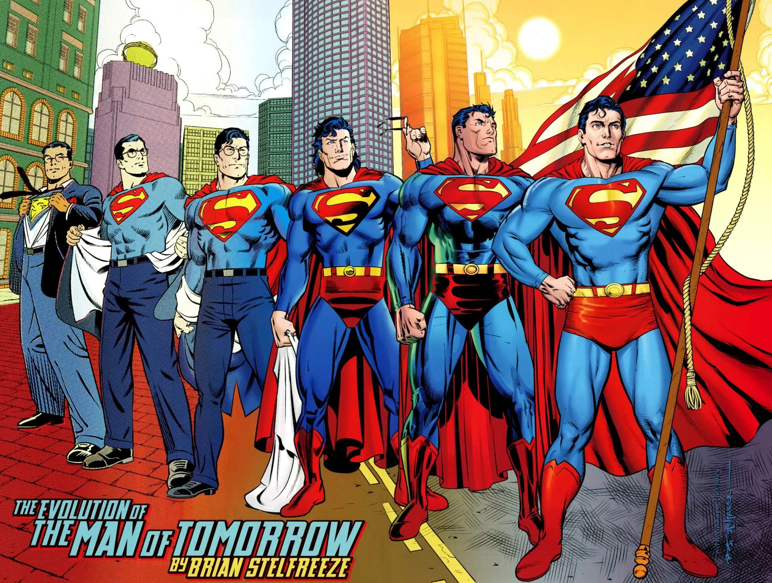 Комикс про супер. Эволюция Супермена. Супермен комикс. Самый первый Супергерой. Герои американских комиксов.