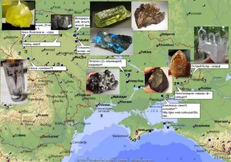 Карта природных ископаемых украины