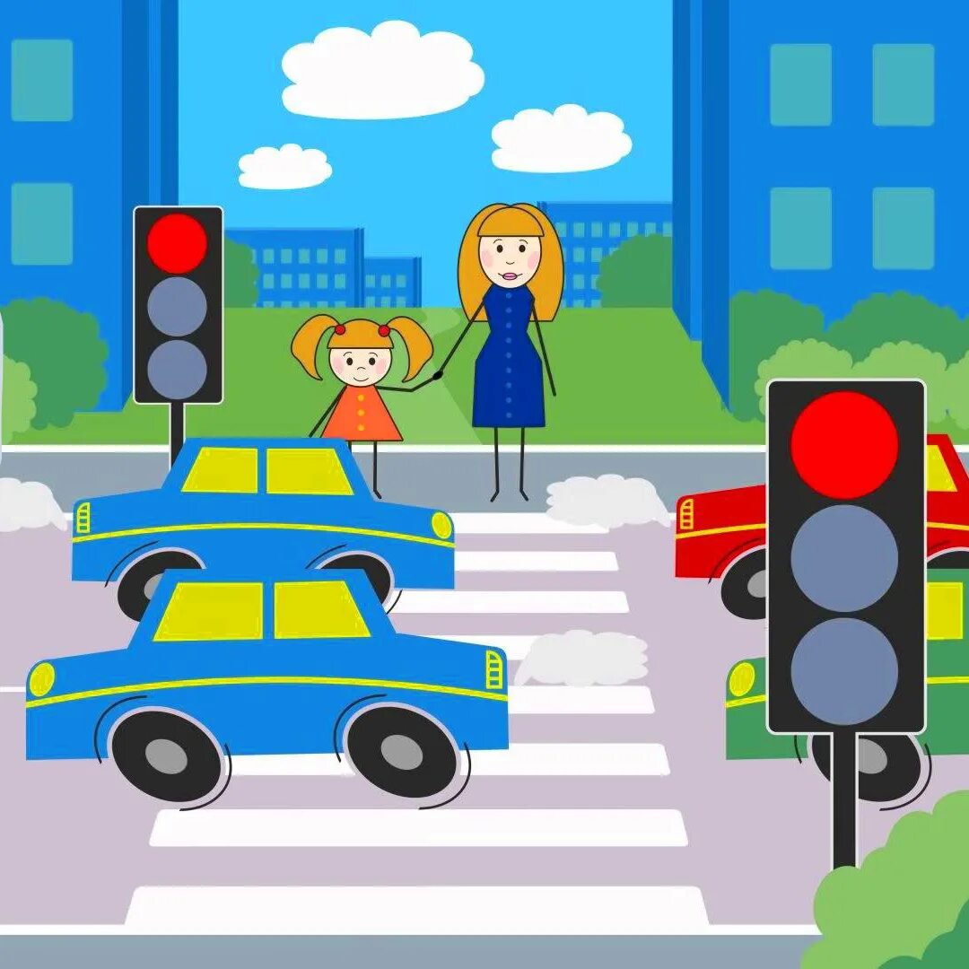 Ту у дорога дети. Рисунок дорожного движения. Дорожное движение для детей. Дорога со светофором для детей. ПДД для детей.