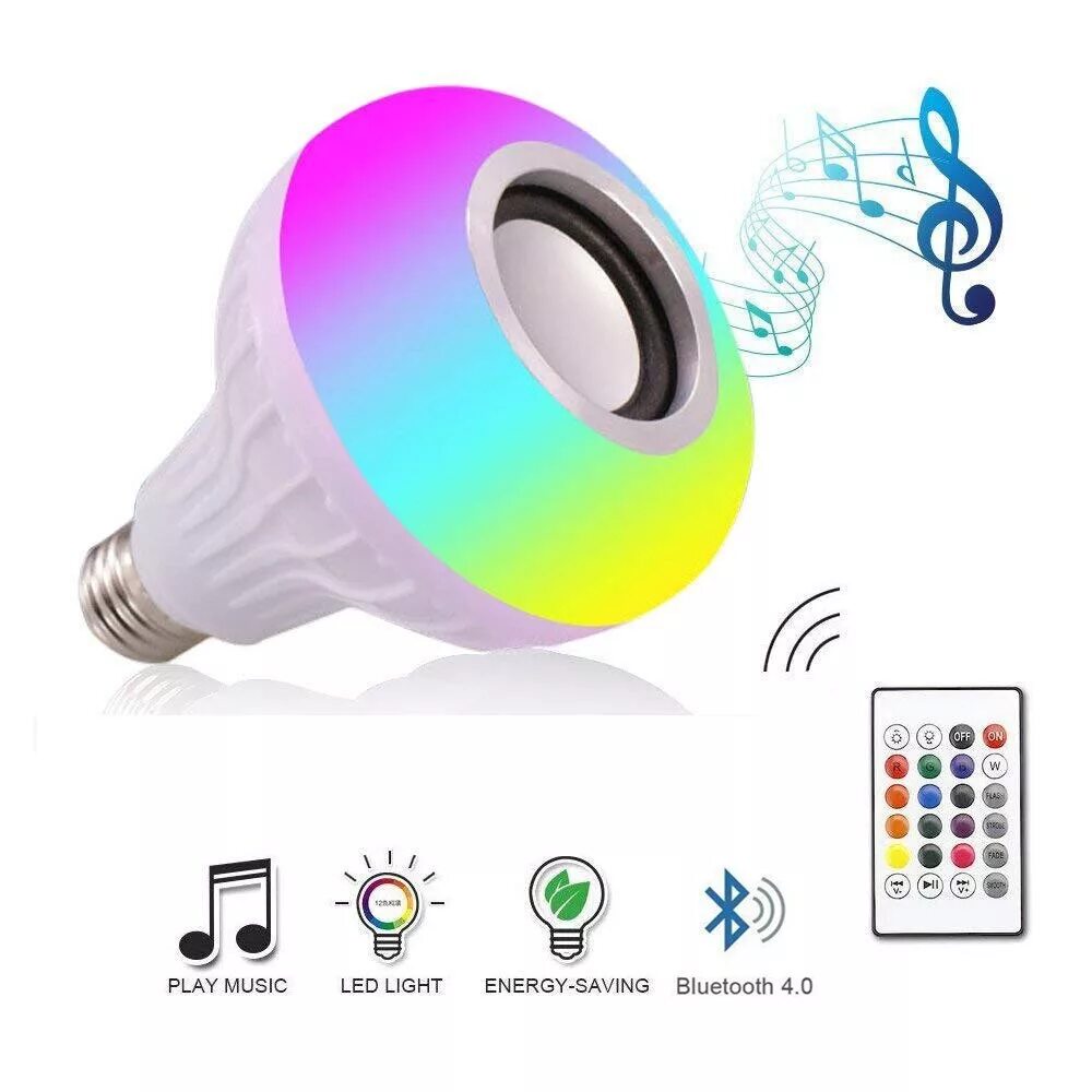 Bluetooth лампа. Лампа РГБ С блютуз колонкой. Светодиодная музыкальная Bluetooth лампа e27 12w. Smart Bulb e27 Bluetooth. Умный RGB светильник блютус колонка.