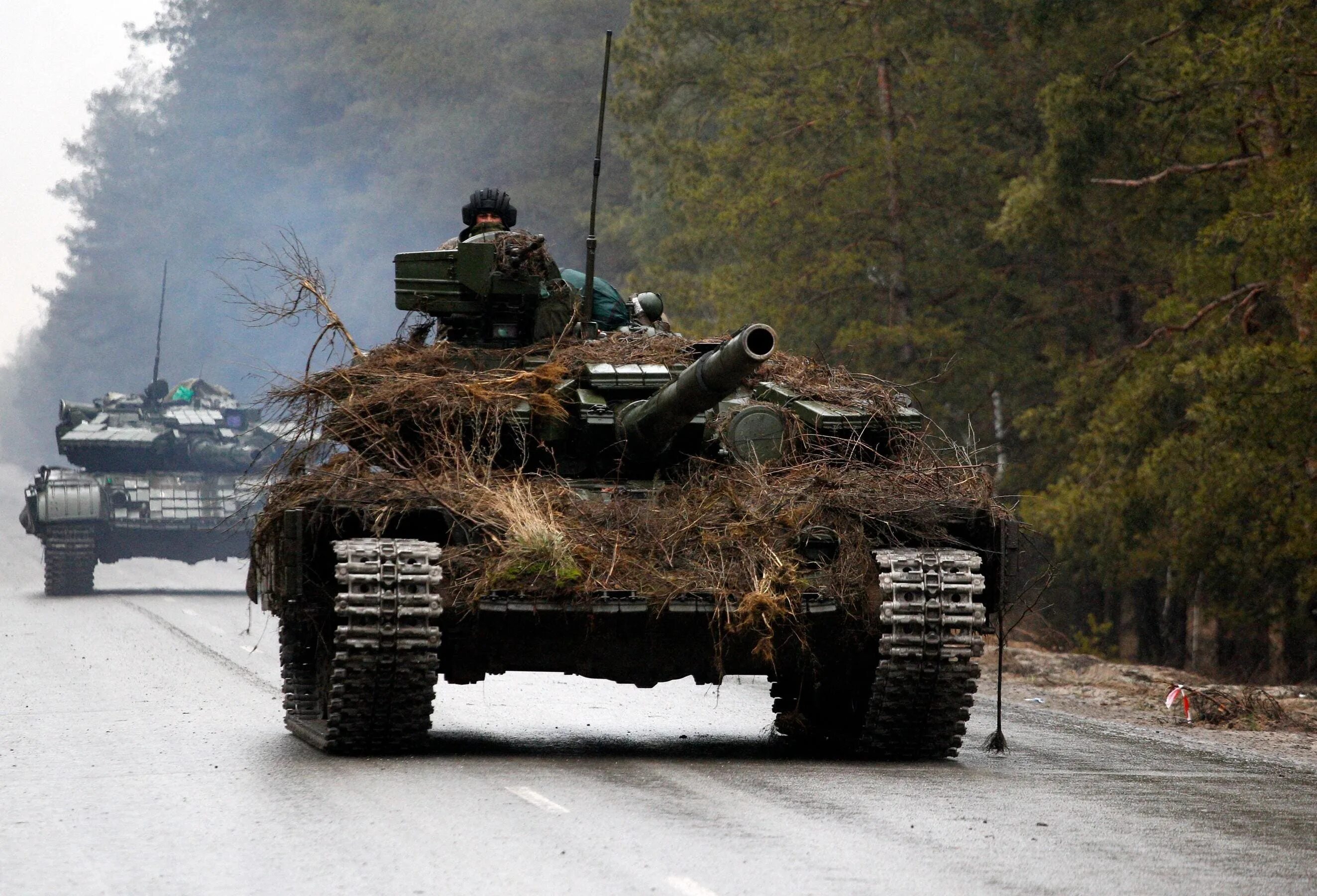 Боевые действия. Украинские танки. Танк раша