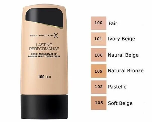 Max factor оттенки. Mf lasting perf тональная основа 109. max factor lasting performance свотчи. макс фактор ластинг перфоманс 102 или 106 тон. max factorтональная основаlasting performanceton№10235g..
