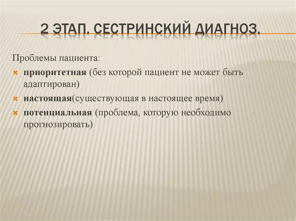 Потенциальной диагностикой. Сестринская диагностика выявление проблем пациента. Приоритетные сестринские проблемы. Сестринский диагноз. Диагноз. Сестринский диагноз..