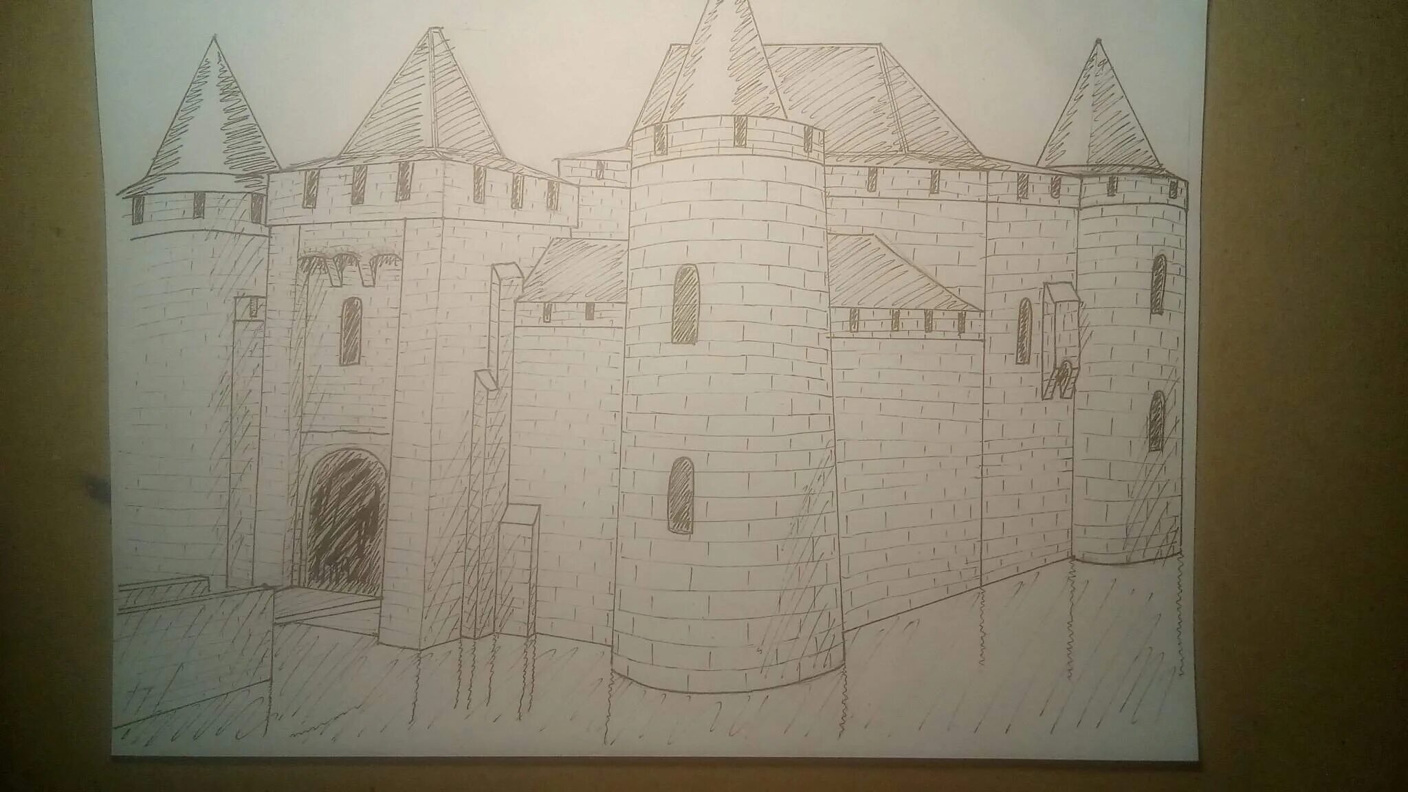 Замок рисунок. Зарисовки крепостей. Замок для рисования. Замок карандашом.